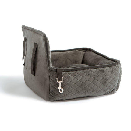 Dog Car Seat Bed (Dark Grey) - SMALL - NANDOG PET GEAR